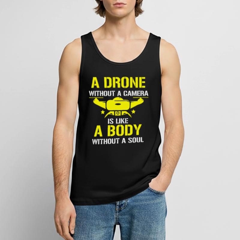 Drone volant, drones, drones, modèles réduits d’avions Débardeur bio Premium Homme