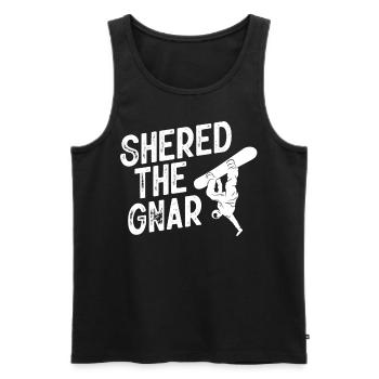 Snowboarder, Snowboarden - Männer Premium Bio Tank Top - Schwarz - Vorne - AI Model Male 178 light (178cm)