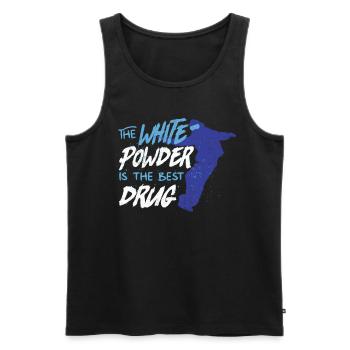 Snowboarders, Snowboard holidays, Snowboard equipment - Men's Premium Organic Tank Top - black - Front - AI Model Male 178 light (178cm)