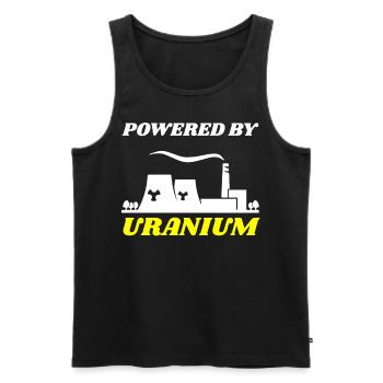 Ingénieur nucléaire, Sciences nucléaires, Science - Débardeur bio Premium Homme - noir - Devant - AI Model Male 178 light (178cm)