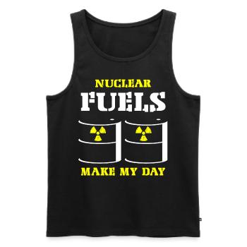 Nuclear Engineer, Nuclear Science, Science - Men's Premium Organic Tank Top - black - Front - AI Model Male 178 light (178cm)
