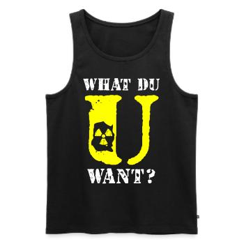 Nuclear Engineer, Nuclear Science, Science - Men's Premium Organic Tank Top - black - Front - AI Model Male 178 light (178cm)