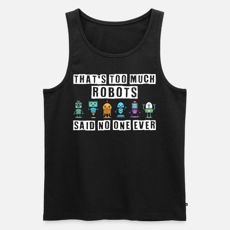 Robotik, Roboterbauer - Männer Premium Bio Tank Top - Schwarz