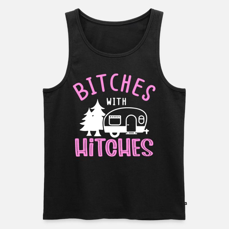 Wohnmobil-Camping - Männer Premium Bio Tank Top - Schwarz