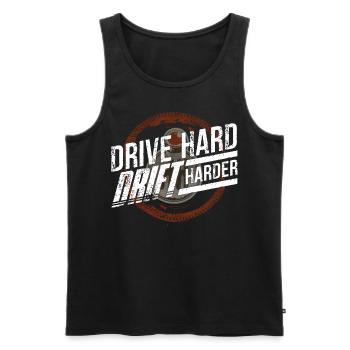 Driften, Autotyp, Autoliebhaber, Autotuning - Männer Premium Bio Tank Top - Schwarz - Vorne - AI Model Male 178 light (178cm)