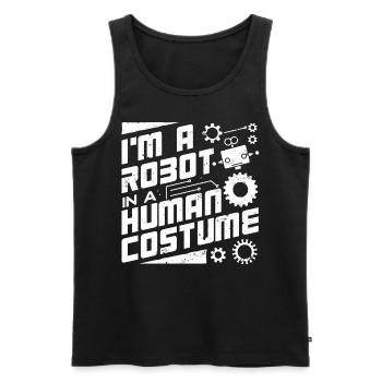 Robotik, Robotikingenieur - Männer Premium Bio Tank Top - Schwarz - Vorne - AI Model Male 178 light (178cm)