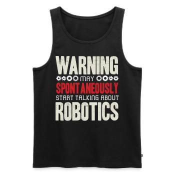 Robotik, Robotikingenieur - Männer Premium Bio Tank Top - Schwarz - Vorne - AI Model Male 178 light (178cm)