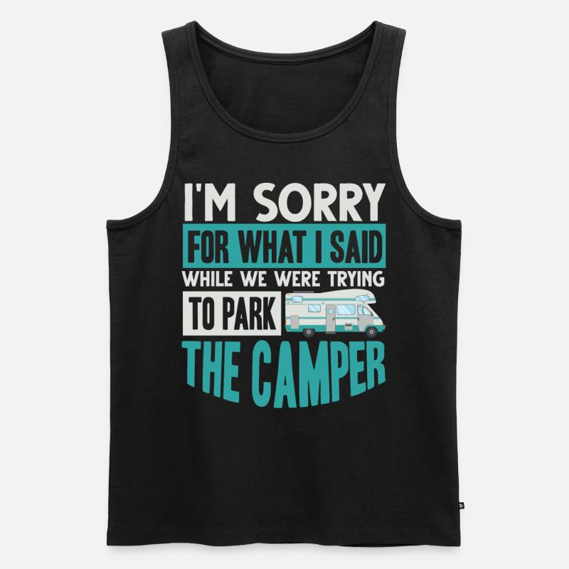 Wohnmobil, Wohnmobil, Wohnmobilcamping - Männer Premium Bio Tank Top - Schwarz