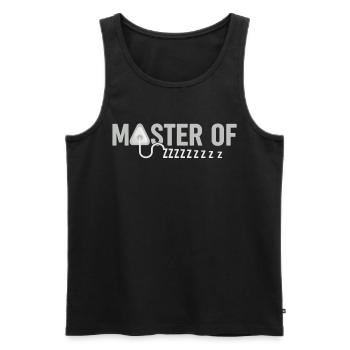 Maître de Zzzzzzzzz - Anesthésie amusante - Débardeur bio Premium Homme - noir - Devant - Michal (187cm)