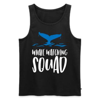 Walbeobachtung, Meeresbiologie, Meereswissenschaft - Männer Premium Bio Tank Top - Schwarz - Vorne - AI Model Male 178 light (178cm)