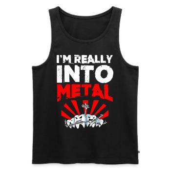 Orthodontists, dentists, dental services - Men's Premium Organic Tank Top - black - Front - Michal (187cm)