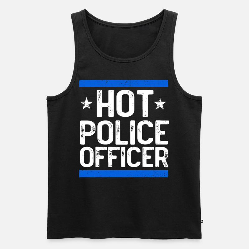 Polizist Kostüm - Männer Premium Bio Tank Top - Schwarz