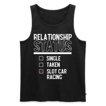 Slotcar-Rennen - Männer Premium Bio Tank Top - Schwarz - Vorne - Michal (187cm)