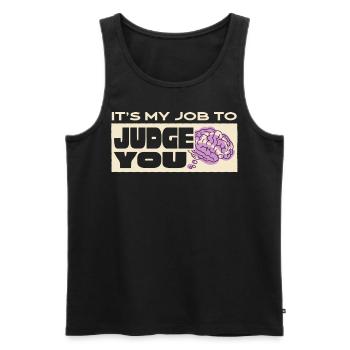 Psychologe, Psychiater, Psychoanalytiker - Männer Premium Bio Tank Top - Schwarz - Vorne - Michal (187cm)