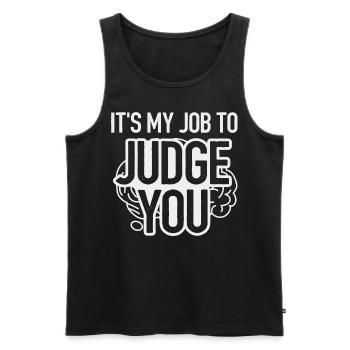 Psychologe, Psychiater, Psychoanalytiker - Männer Premium Bio Tank Top - Schwarz - Vorne - Michal (187cm)