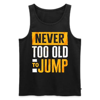 Skydiving, Skydiving - Men's Premium Organic Tank Top - black - Front - Michal (187cm)