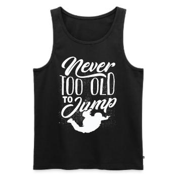 Skydiving, Skydiving - Men's Premium Organic Tank Top - black - Front - Michal (187cm)