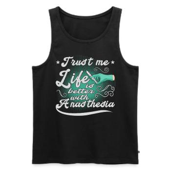 Medicine -Propofol -Anesthesiology - Men's Premium Organic Tank Top - black - Front - Michal (187cm)