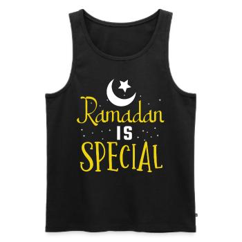 Ramadan, Rabian, Muslim, Islamisch - Männer Premium Bio Tank Top - Schwarz - Vorne - Michal (187cm)