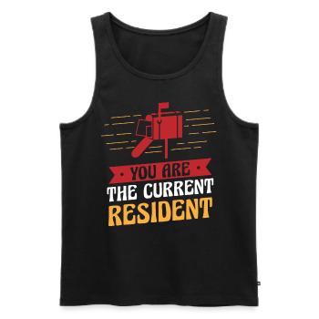 Postal worker, postal worker, postman - Men's Premium Organic Tank Top - black - Front - AI Model Male 178 light (178cm)