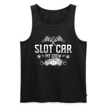 Slot Car Pit Crew - Slot Car - Männer Premium Bio Tank Top - Schwarz - Vorne - Michal (187cm)