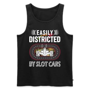 Articulated by Slot Cars - Slot Car - Men's Premium Organic Tank Top - black - Front - Michal (187cm)
