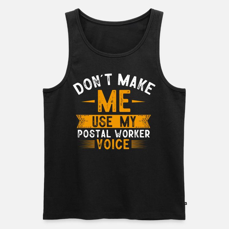 Postarbeiter, Post Mann - Männer Premium Bio Tank Top - Schwarz
