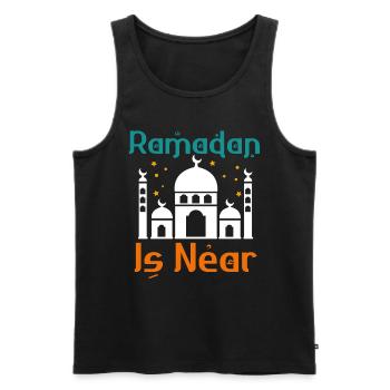 Ramadan, cadeaux du Ramadan, fêtes musulmanes - Débardeur bio Premium Homme - noir - Devant - AI Model Male 178 light (178cm)