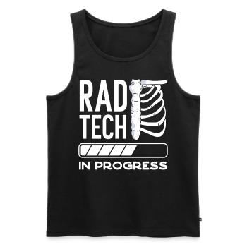 Radiology, radiologist - Men's Premium Organic Tank Top - black - Front - AI Model Male 178 light (178cm)