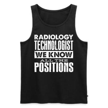 Radiology, radiologist - Men's Premium Organic Tank Top - black - Front - AI Model Male 178 light (178cm)