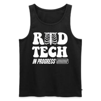 Radiology, radiologist - Men's Premium Organic Tank Top - black - Front - AI Model Male 178 light (178cm)