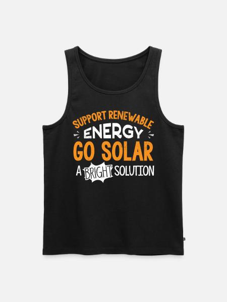 Solar Energy, Renewable Energy - Men's Premium Organic Tank Top - black