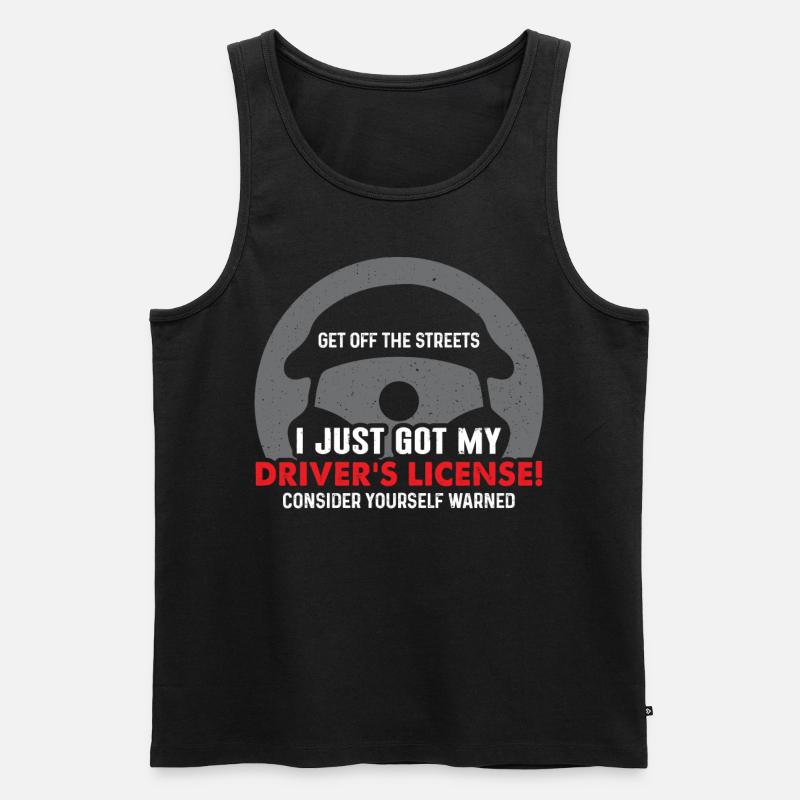 Führerschein - Männer Premium Bio Tank Top - Schwarz