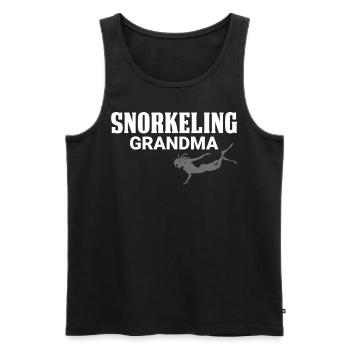Schnorcheln, Schnorcheln, Tauchen, Unterwasser - Männer Premium Bio Tank Top - Schwarz - Vorne - AI Model Male 178 light (178cm)