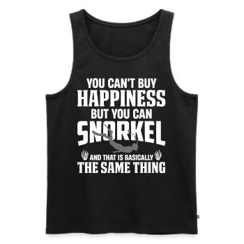 Schnorcheln, Schnorcheln, Tauchen, Unterwasser - Männer Premium Bio Tank Top - Schwarz - Vorne - AI Model Male 178 light (178cm)