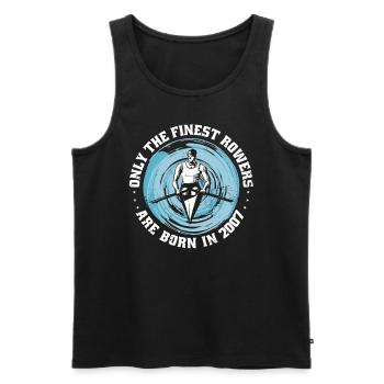 Canoe rowing Canoeists Rowers born 2007 - Men's Premium Organic Tank Top - black - Front - Michal (187cm)