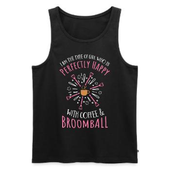 Broom ball - Men's Premium Organic Tank Top - black - Front - Michal (187cm)