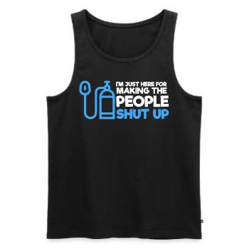 Anesthesiologist, Anesthesiology - Men's Premium Organic Tank Top - black - Front - Michal (187cm)