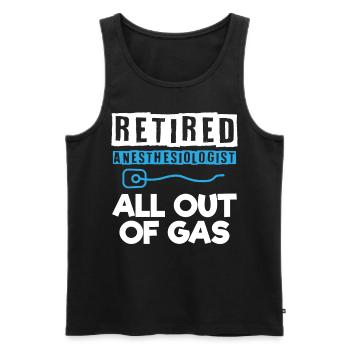 Anesthesiologist, Anesthesiology - Men's Premium Organic Tank Top - black - Front - Michal (187cm)