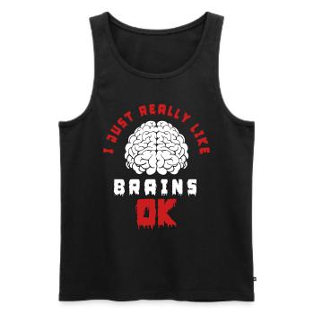 Neuroscience, Neuroscientist - Men's Premium Organic Tank Top - black - Front - AI Model Male 178 light (178cm)