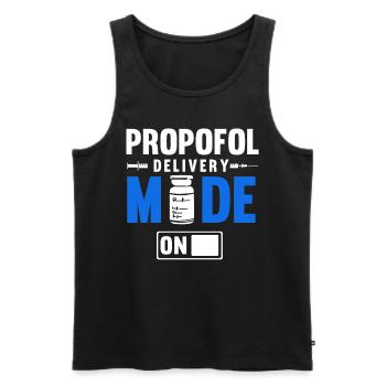 Anesthesia, anaesthetist - Men's Premium Organic Tank Top - black - Front - Michal (187cm)