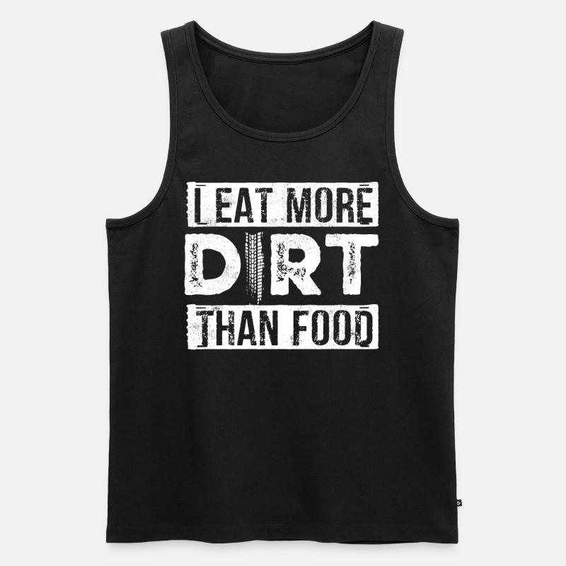 Motocross-Biker - Männer Premium Bio Tank Top - Schwarz