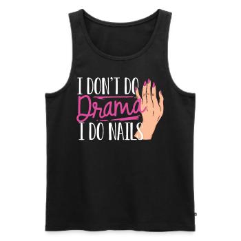 Nail technician, Nail service, Nails, Nailstalon - Men's Premium Organic Tank Top - black - Front - AI Model Male 178 light (178cm)