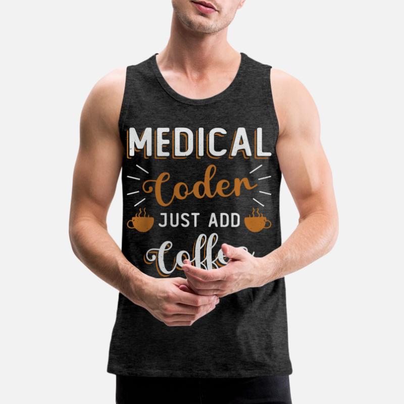 Medical encoder, programmer Men's Premium Organic Tank Top