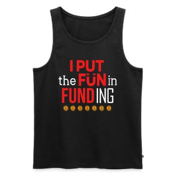 Loans, mortgages, credit assistance pilots - Men's Premium Organic Tank Top - black - Front - AI Model Male 178 light (178cm)