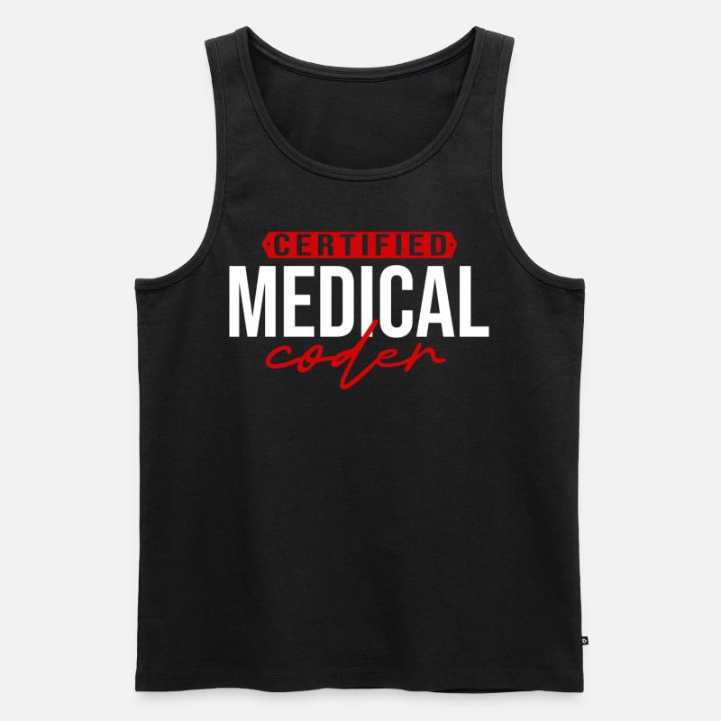 Codeur médical Programmeur médical - Débardeur bio Premium Homme - noir
