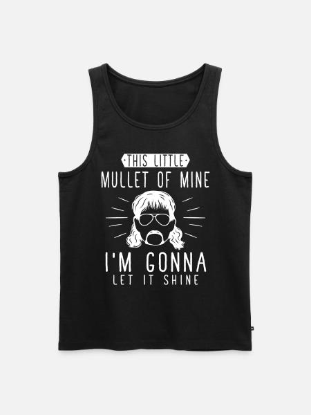 mullet owner, mullet - Men's Premium Organic Tank Top - black