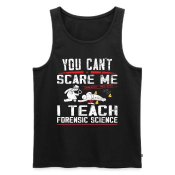 Forensic scientist Forensic scientist - Men's Premium Organic Tank Top - black - Front - AI Model Male 178 light (178cm)