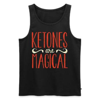 Keto-Diät, Kohlenhydratfreie Ernährung, Keto - Männer Premium Bio Tank Top - Schwarz - Vorne - AI Model Male 178 light (178cm)