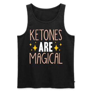 Keto-Diät, Kohlenhydratfreie Ernährung, Keto - Männer Premium Bio Tank Top - Schwarz - Vorne - AI Model Male 178 light (178cm)